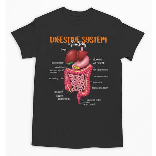 Digestive System Anatomy Anatomical Biology Teacher Unisex T-Shirt - teacherstshirts.com UK