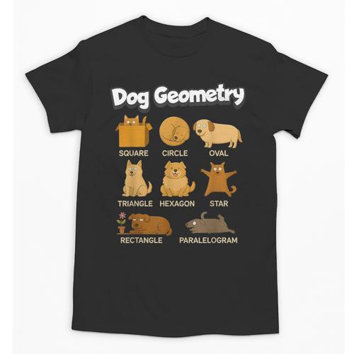Dog Geometry Math Teacher Back To School STEM Humor Unisex T-Shirt - teacherstshirts.com DE