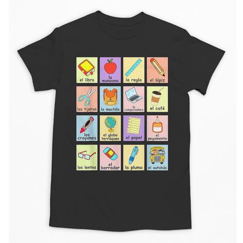 Dual Language Crew Bilingual Spanish Teacher Back To School For Men Women Unisex T-Shirt - teacherstshirts.com UK