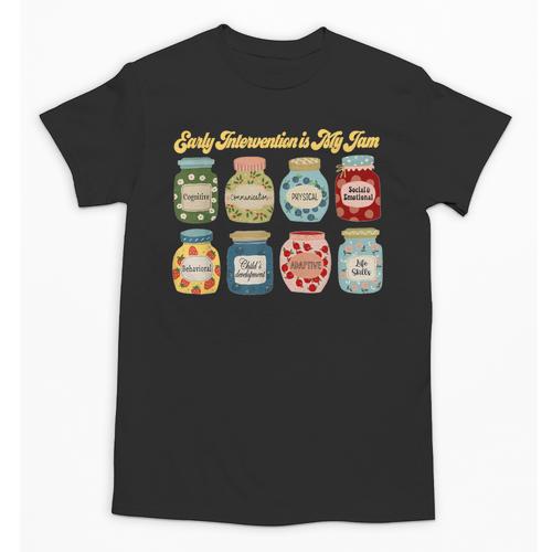 Early Intervention Is My Jam Early Intervention Teacher Unisex T-Shirt - teacherstshirts.com