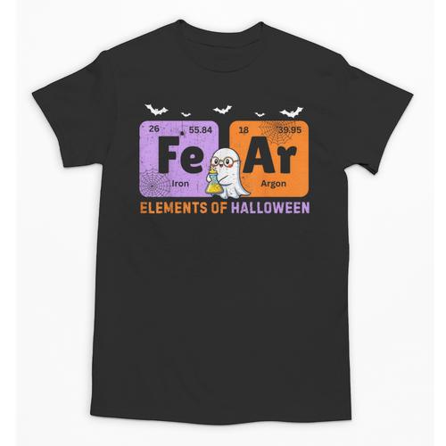 Elements Of Halloween Fear Periodically Chemistry Teacher Unisex T-Shirt - teacherstshirts.com