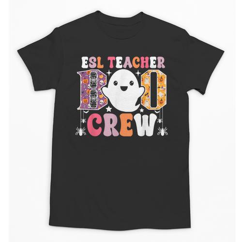 ESL Teacher Boo Crew Halloween Costume Unisex T-Shirt - teacherstshirts.com