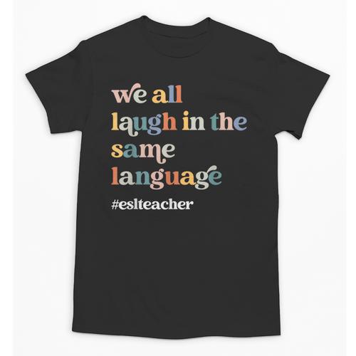 ESL Teacher ESOL Student Cute Retro Back To School First Day Unisex T-Shirt - teacherstshirts.com