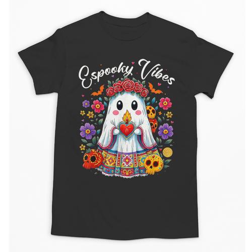 Espooky Vibes Maestra Halloween Spanish Mexican Teacher Unisex T-Shirt - teacherstshirts.com AU