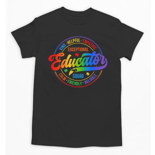 Exceptional Educator Squad Special Education Teacher Autism Unisex T-Shirt - teacherstshirts.com AU