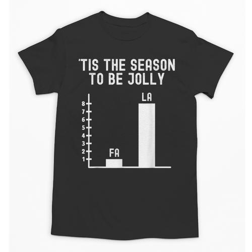 Fa La 8 Math Pun Math Teacher Christmas Unisex T-Shirt - teacherstshirts.com CA