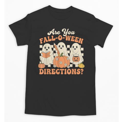 Are You Fall O Ween Directions Halloween Teacher Unisex T-Shirt - teacherstshirts.com AU