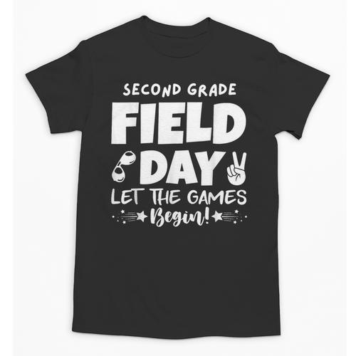 Field Day Second 2nd Grade Orange 2025 Boy Girl Teacher Unisex T-Shirt - teacherstshirts.com