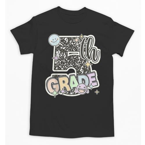 First Day Of Fifth Grade Composition Notebook Teacher Unisex T-Shirt - teacherstshirts.com