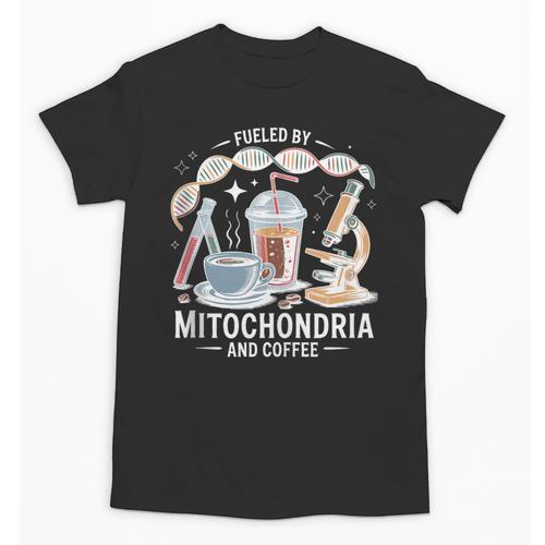 Fueled By Mitochondria Coffee Science Teacher Student Unisex T-Shirt - teacherstshirts.com DE