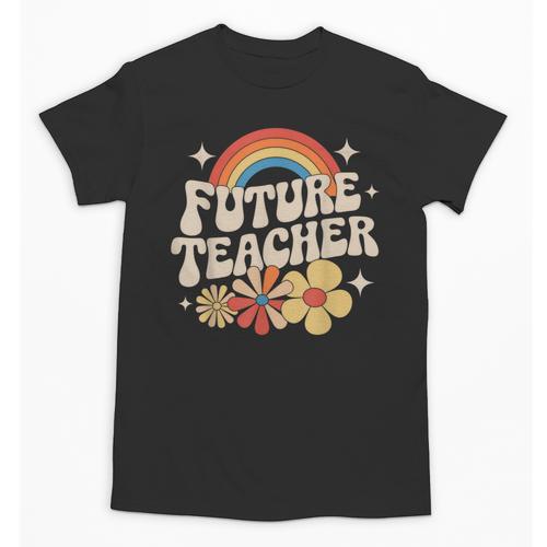 Future Teacher Kids Youth Girls Rainbow Pre-k Kindergarten Unisex T-Shirt - teacherstshirts.com DE