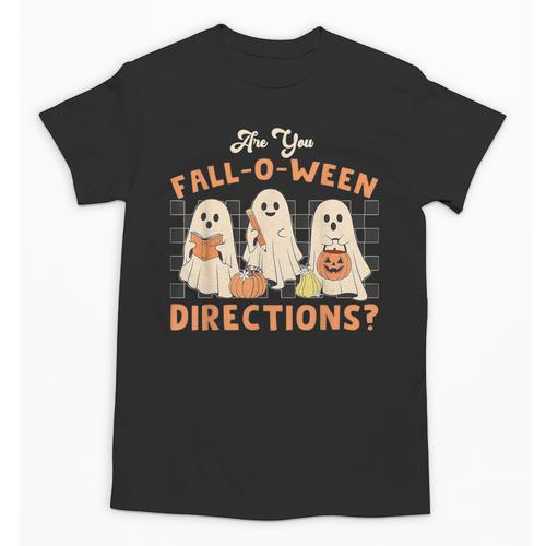 Ghost Are You Fall-O-Ween Directions Teacher Halloween Unisex T-Shirt - teacherstshirts.com AU