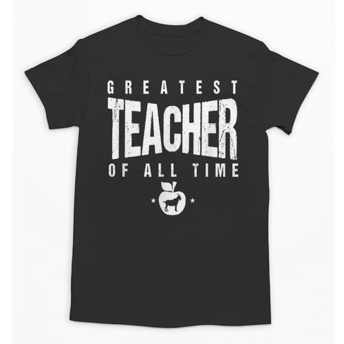 Greatest Teacher Of All Time Teachers Day 1 Teacher Goat Unisex T-Shirt - teacherstshirts.com UK