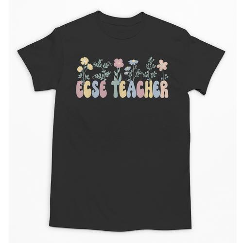 Groovy ECSE Early Childhood Special Education Teacher Unisex T-Shirt - teacherstshirts.com DE