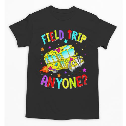 Groovy Field Trip Anyone Happy Field Day For Teachers Kids Unisex T-Shirt - teacherstshirts.com UK