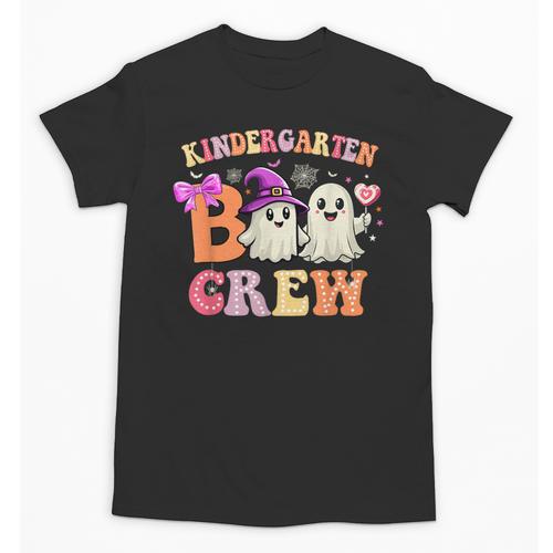 Groovy Kindergarten Boo Crew Kinder Halloween Teacher Kids Unisex T-Shirt - teacherstshirts.com