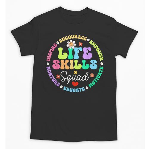 Groovy Life Skills Squad Teacher Special Ed SPED Team Crew Unisex T-Shirt - teacherstshirts.com AU