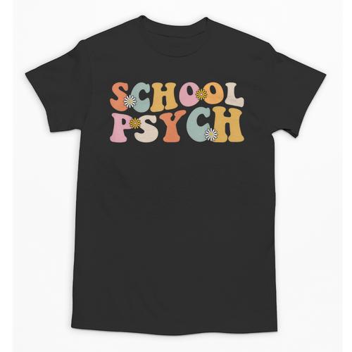 Groovy Retro School Psych Teacher School Psychologist For Men Women Girls Kids Unisex T-Shirt - teacherstshirts.com
