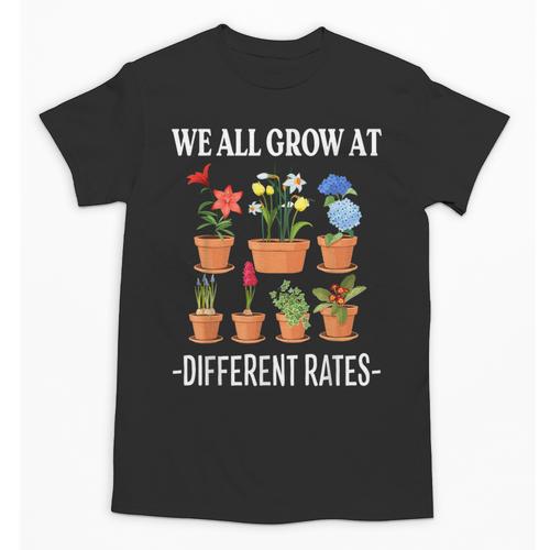 We All Grow At Different Rates Back To School Teacher Unisex T-Shirt - teacherstshirts.com