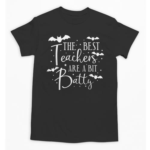 Halloween Best Teachers Are A Bit Batty Spooky Bats Unisex T-Shirt - teacherstshirts.com AU