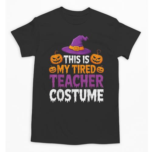 Halloween Costumes For Teachers Tired Teacher Costume Tee Unisex T-Shirt - teacherstshirts.com UK