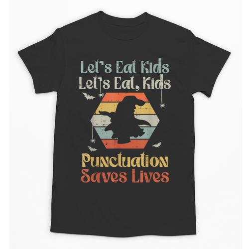 Halloween Lets Eat Kids English Teacher Costume Women Unisex T-Shirt - teacherstshirts.com