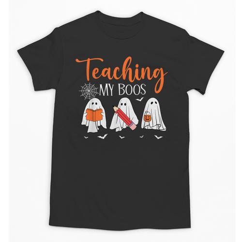 Halloween Ghost Teachers Teaching My Boos Costume Women Men Unisex T-Shirt - teacherstshirts.com