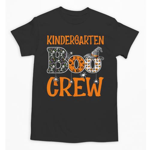 Halloween Kindergarten Boo Crew Kinder Teacher Student Unisex T-Shirt - teacherstshirts.com