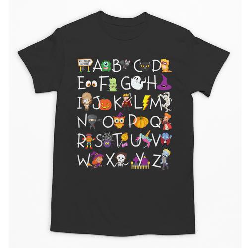 Halloween Nursery Teacher Shirt Halloween Alphabet Unisex T-Shirt - teacherstshirts.com DE