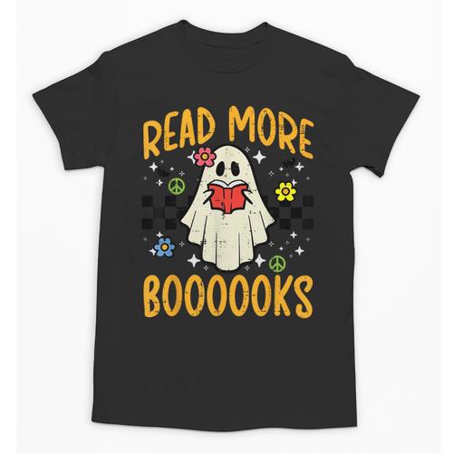 Halloween Read More Books Retro Costume Teacher Women Girls Unisex T-Shirt - teacherstshirts.com AU