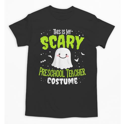 Halloween This Is My Scary Preschool Teacher Custome For Men Women Kids Unisex T-Shirt - teacherstshirts.com AU