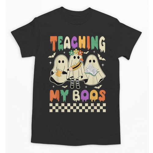 Halloween Teaching My Boos Cute Ghost Teacher Life Costume Unisex T-Shirt - teacherstshirts.com CA
