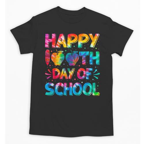 Happy 100th Day Of School Teacher Student 100 Days Tie Dye Men Women Kids Unisex T-Shirt - teacherstshirts.com DE