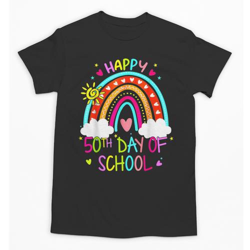 Happy 50th Days Of School Rainbow Teacher 50 Days Smarter Unisex T-Shirt - teacherstshirts.com AU