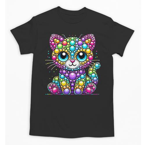 Happy Dot Day Colorful Polka Dot Cat Kitten Teachers Kids Unisex T-Shirt - teacherstshirts.com