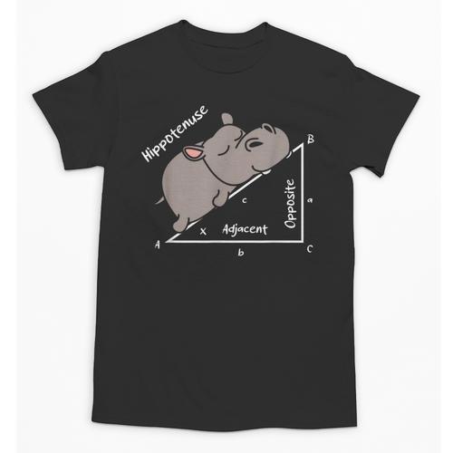 Hippotenuse Hippo Angle Function Hypotenuse Math Teacher Unisex T-Shirt - teacherstshirts.com UK