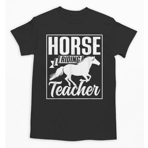 Horse Riding Teacher Rider Lover Equestrian Men Women Kids Unisex T-Shirt - teacherstshirts.com
