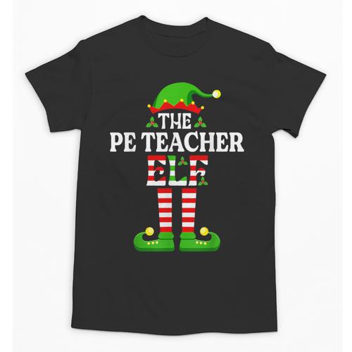 I'm The PE Teacher Elf Christmas Family Matching Unisex T-Shirt - teacherstshirts.com