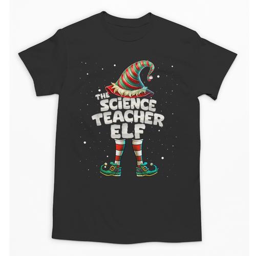 I'm The Science Teacher Elf Family Matching Group Christmas Unisex T-Shirt - teacherstshirts.com