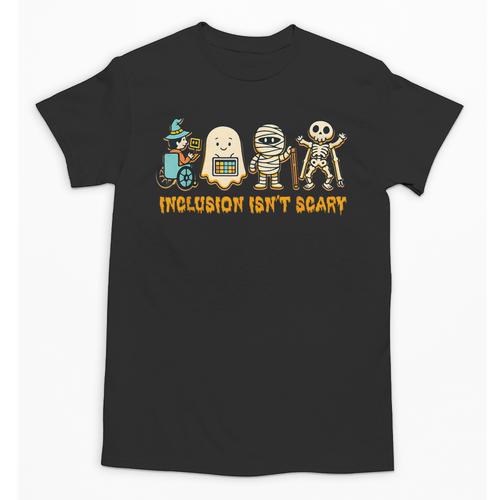 Inclusion Isn't Scary Halloween Sped Teacher Women Men Unisex T-Shirt - teacherstshirts.com AU