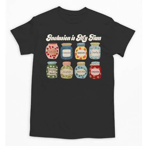 Inclusion Is My Jam Neurodiversity Special Education Teacher Unisex T-Shirt - teacherstshirts.com