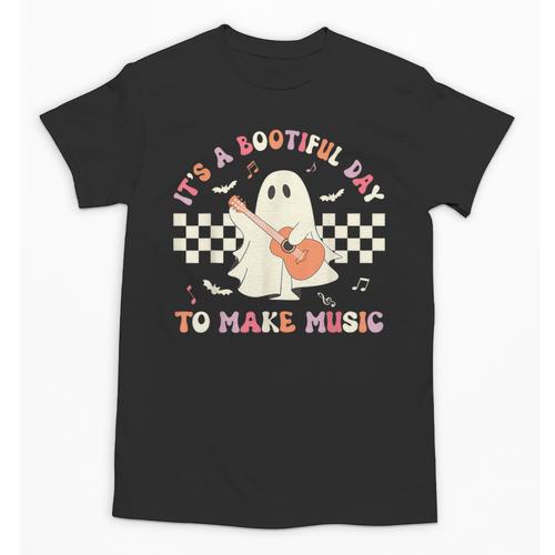 It's A Bootiful Day To Make Music Teacher Musician Halloween For Men Women Kids Unisex T-Shirt - teacherstshirts.com