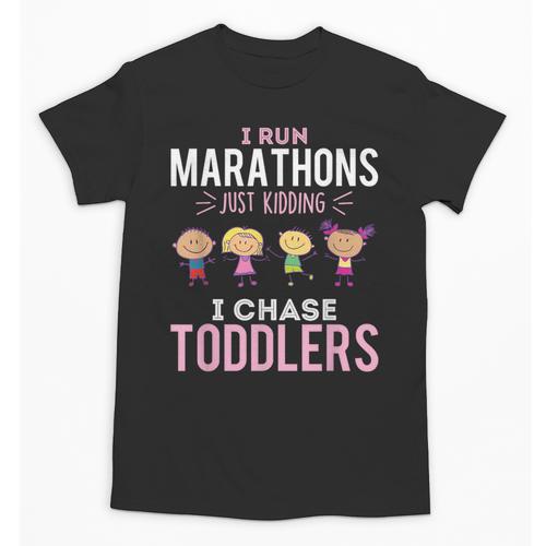 Just Kidding I Chase Toddlers Daycare Provider Nanny Teacher Unisex T-Shirt - teacherstshirts.com AU