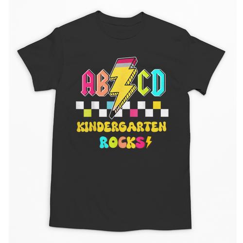 Kindergarten ABCD Rocks Teacher Student Back To School Unisex T-Shirt - teacherstshirts.com