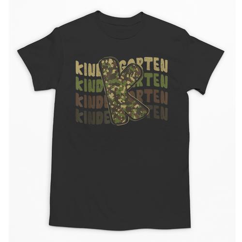 Kindergarten Camo Camouflage Boy Teacher Back To School Unisex T-Shirt - teacherstshirts.com