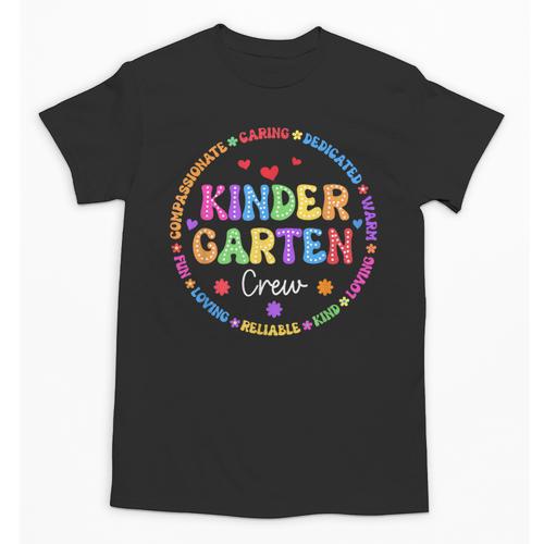 Kindergarten Crew Funy Back To School Teachers Kids Students Unisex T-Shirt - teacherstshirts.com