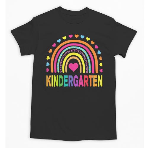 Kindergarten Rainbow Girls Boys Teacher Team Kinder Squad Unisex T-Shirt - teacherstshirts.com DE