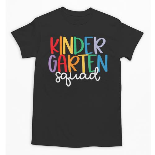 Kindergarten Squad Team Crew Teacher Back To School Unisex T-Shirt - teacherstshirts.com