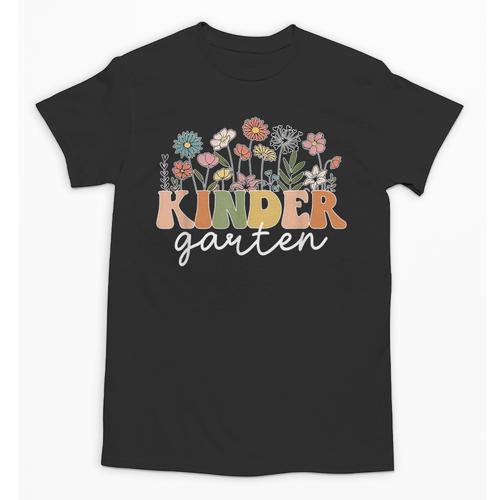 Kindergarten Teacher Wildflower Back To School Floral Outfit Men Women Unisex T-Shirt - teacherstshirts.com UK