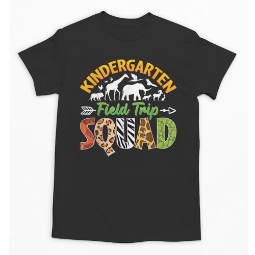 Kindergarten Zoo Field Trip Squad Matching Teacher Students Unisex T-Shirt - teacherstshirts.com CA